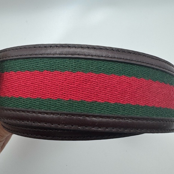 Gucci interlocking GG web stripe belt size 85/34 authentic excellent condition - Picture 4 of 6